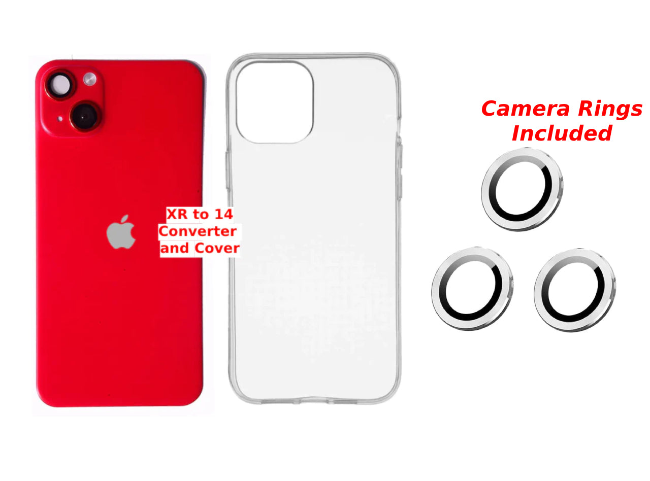 iPhone XR to 14 Converter, Cover, Camera Rings Full Kit