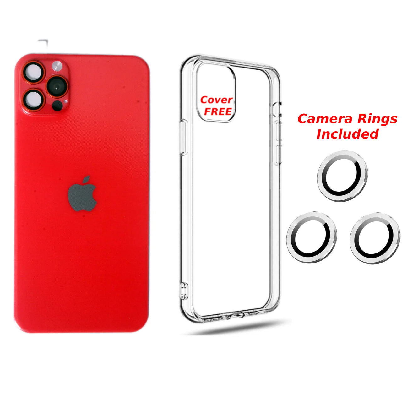 iPhone 11 to iPhone 13 Pro Converter, Camera Rings, Back Cover Included