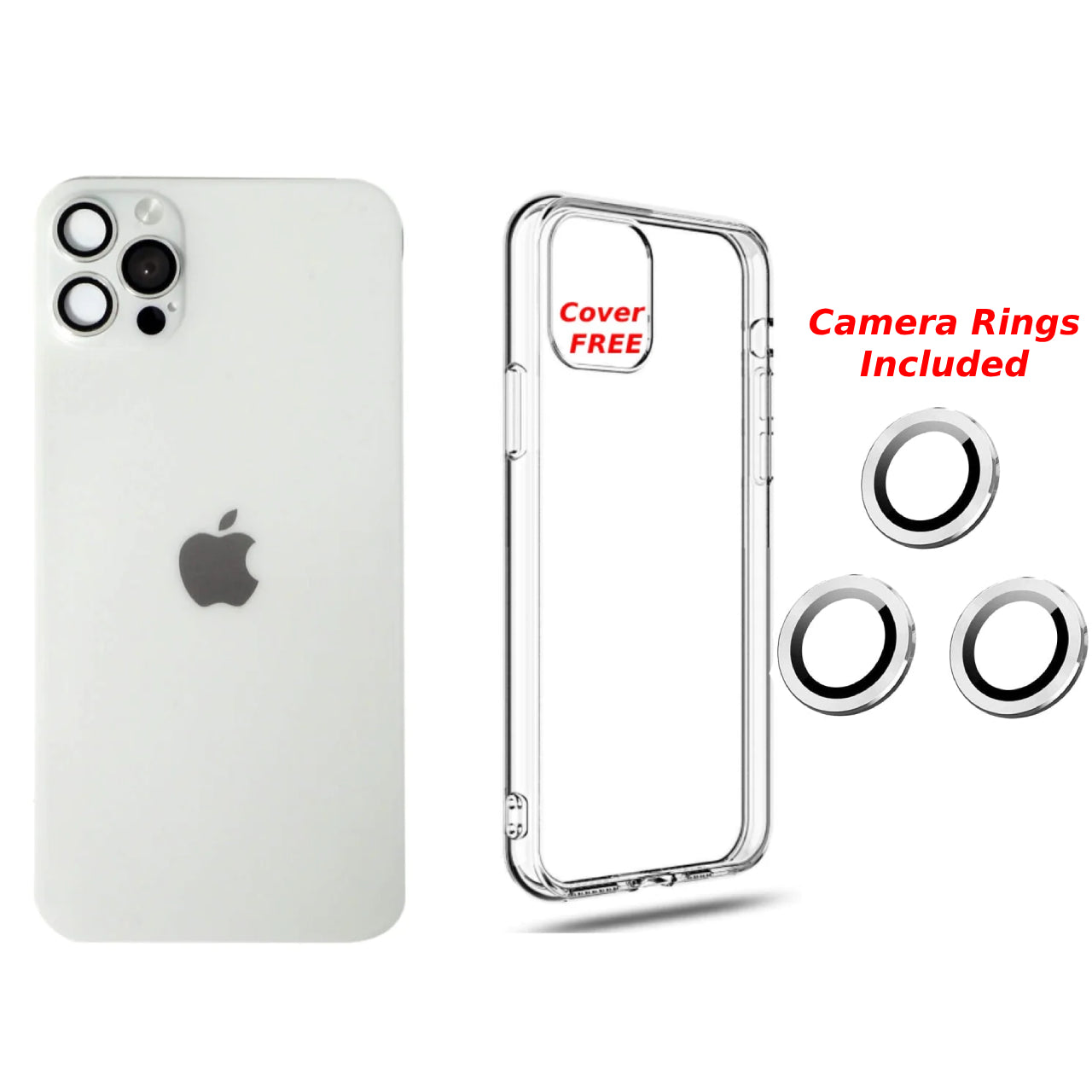 iPhone 11 to iPhone 13 Pro Converter, Camera Rings, Back Cover and Privacy Glass Full Kit