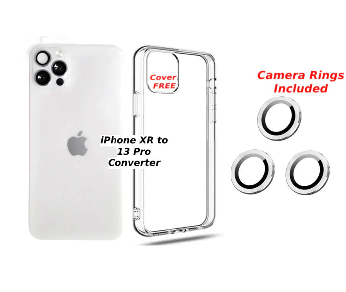 iPhone XR to 13 Pro Converter, Cover, Camera Rings Full Kit